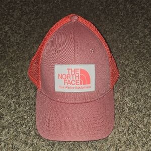 THE NORTH FACE Unisex Cap! Neon Pink And White! Adjustable!! Like New!